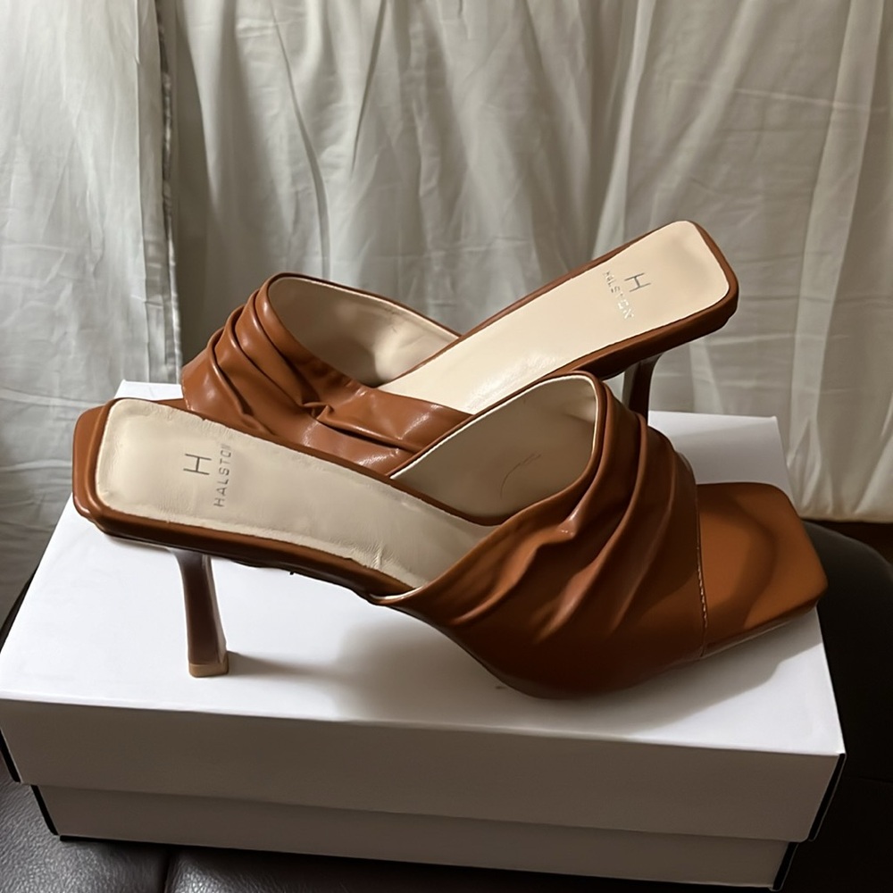 H Halston High heel dress sandals. New in box. Size 11